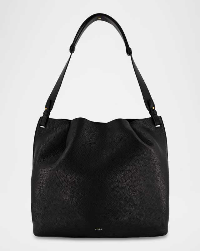 Ava Pebbled Leather Tote Bag